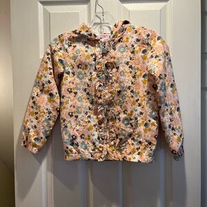 Tommy Bahama Floral Kids Jacket with Ruffle Detail M 7/8